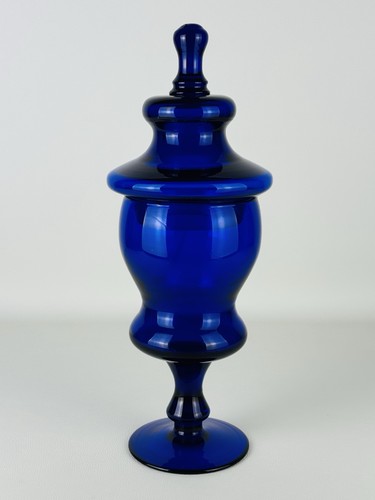 Vintage vaso vetro blu - vintage, in