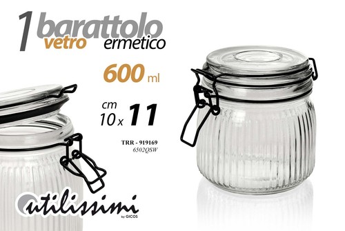 Barattolo ermetico vetro