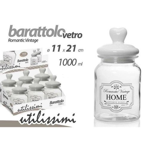 Barattolo contenitore vetro - in,